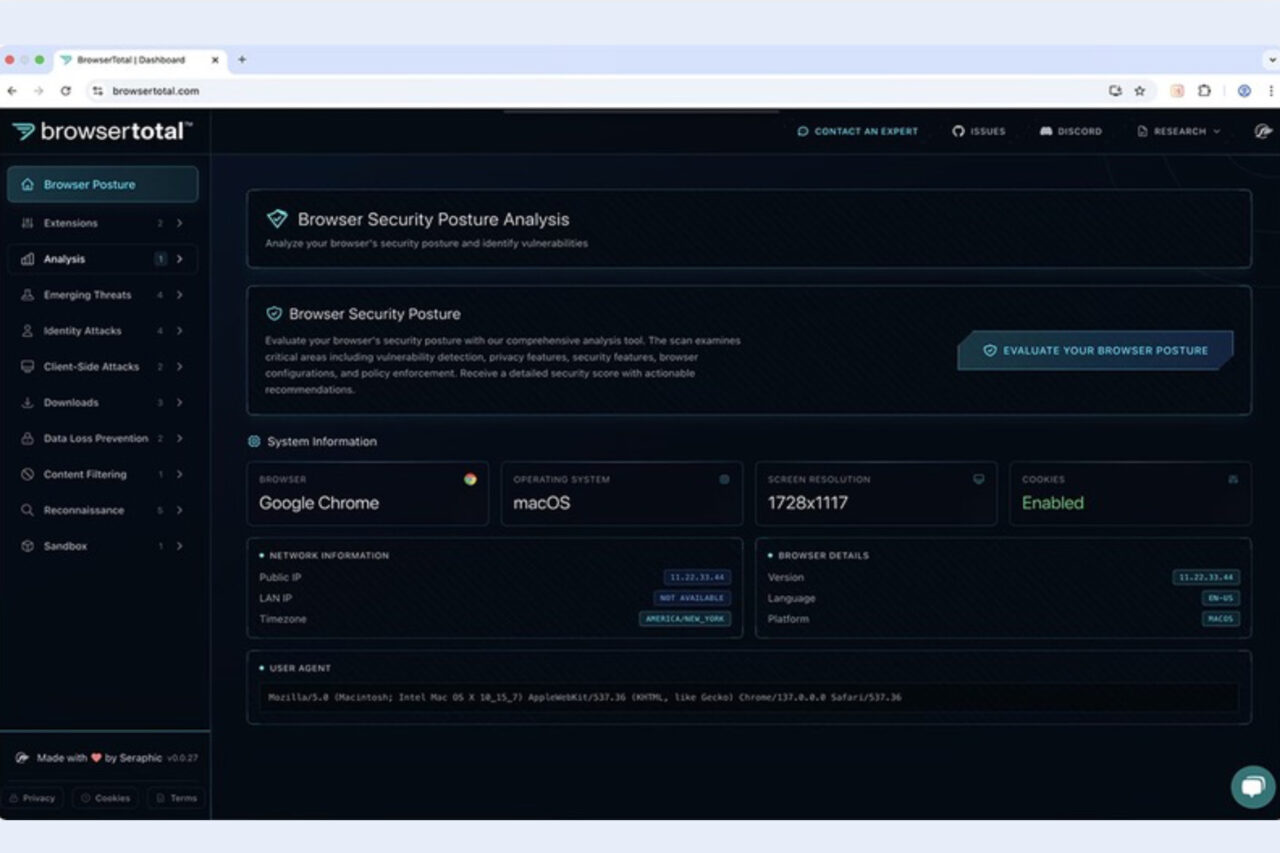 Seraphic Security Unveils BrowserTotal pr blog image