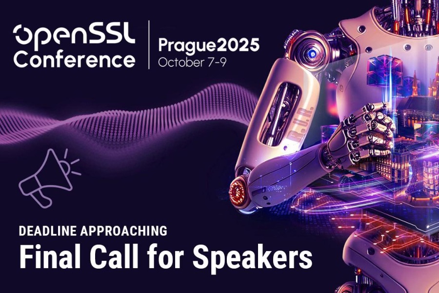 Speaker Proposal Deadline Approaches for OpenSSL Conference 2025 in Prague pr blog image