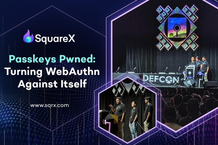 Breaking the Passkey Promise SquareX Discloses Major Passkey Vulnerability at DEF CON 33 pr blog image