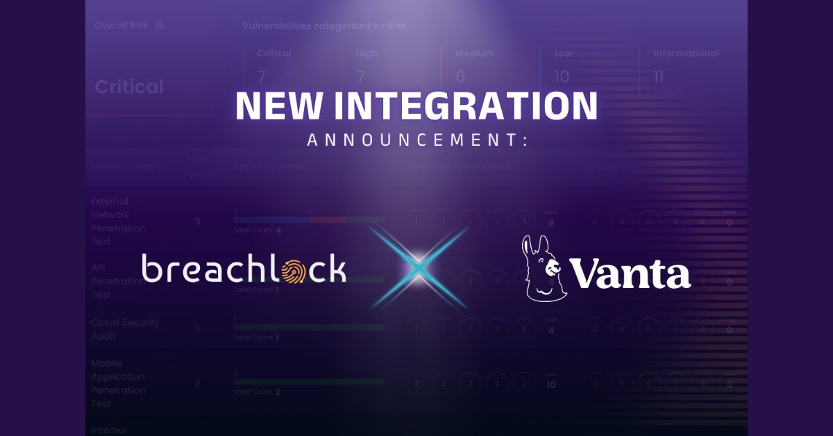 BreachLock and Vanta Bridge the Gap Between Continuous Security Testing and Compliance with New Integration blog image