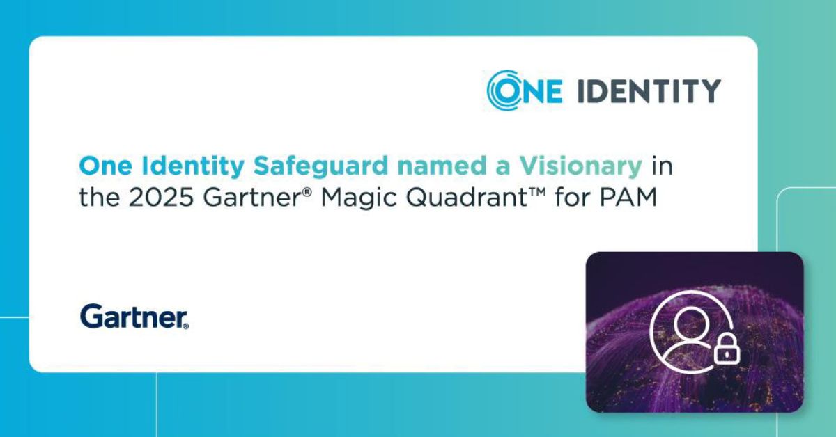 One Identity Safeguard Named a Visionary in the 2025 Gartner Magic Quadrant for PAM blog image